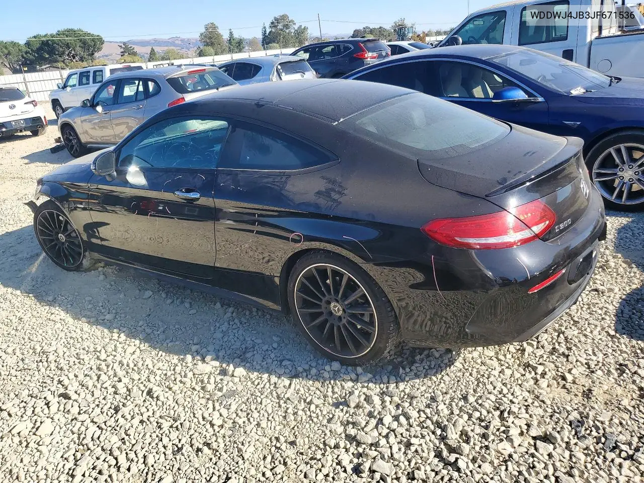 2018 MERCEDES C-KLASSE VIN WDDWJ4JB3JF671536 — фото 2