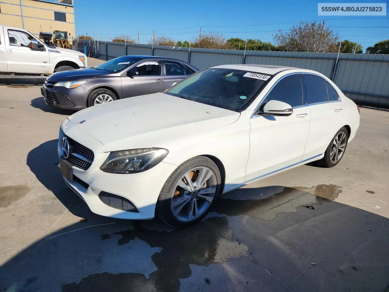 MERCEDES C-KLASSE 2018, VIN 55SWF4JB0JU275823