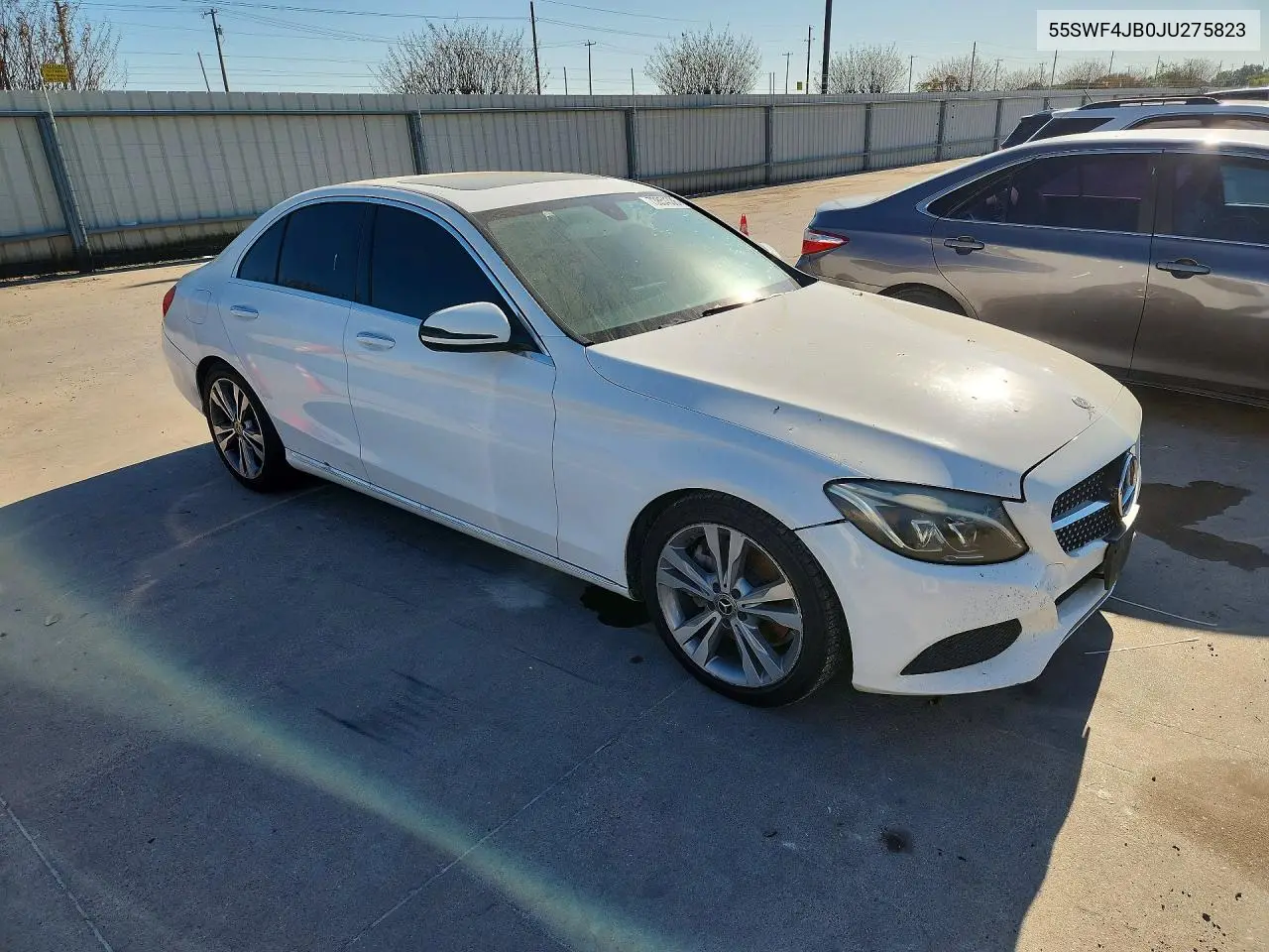 2018 MERCEDES C-KLASSE VIN 55SWF4JB0JU275823 — фото 4