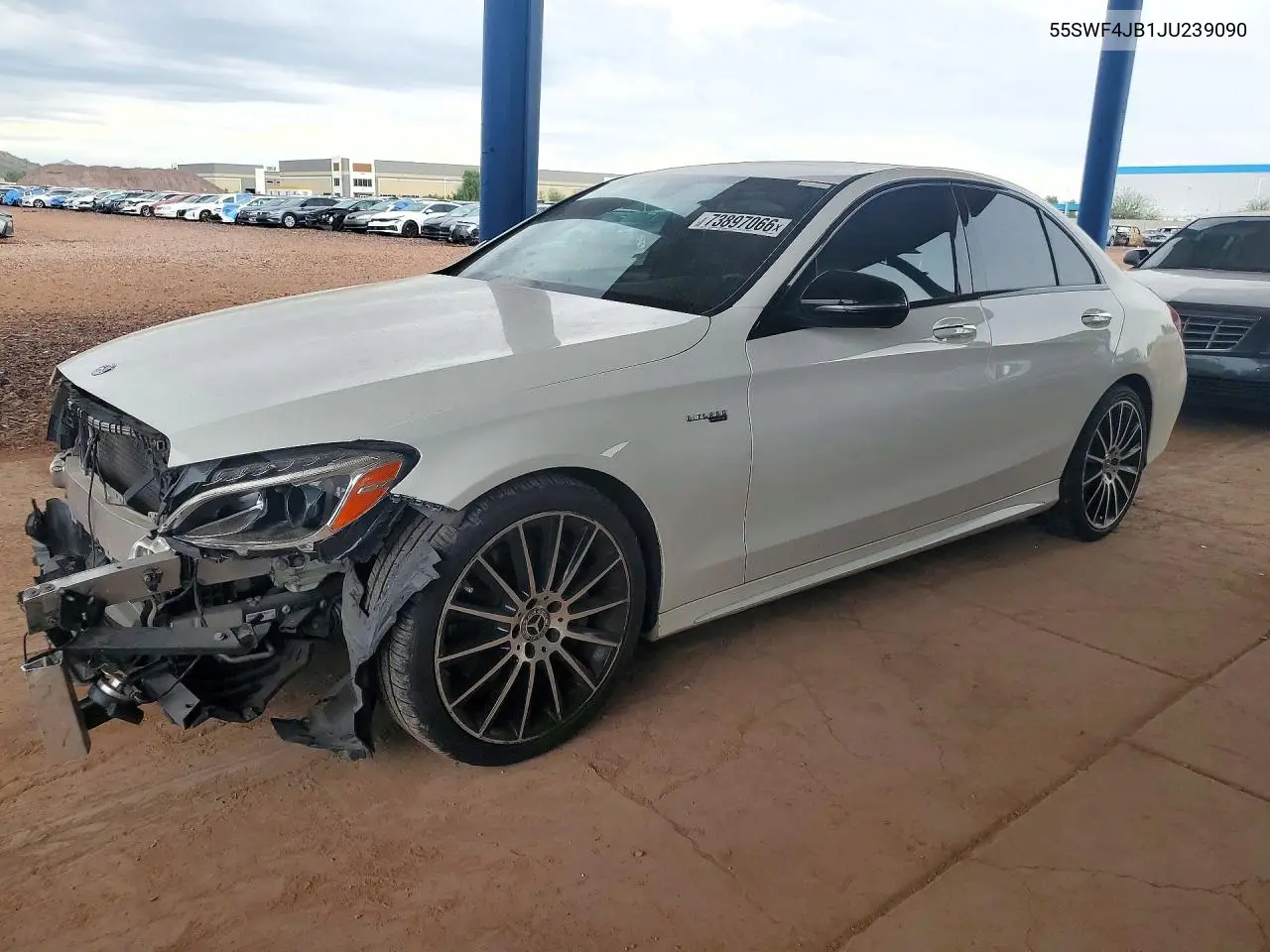MERCEDES C-KLASSE 2018, VIN 55SWF4JB1JU239090