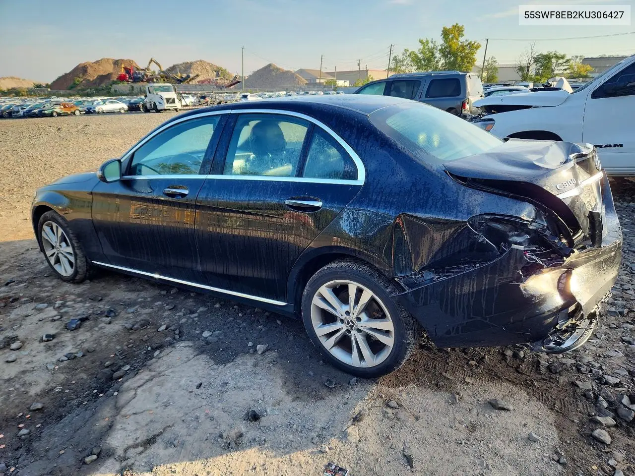 2019 MERCEDES C-KLASSE VIN 55SWF8EB2KU306427 — фото 2