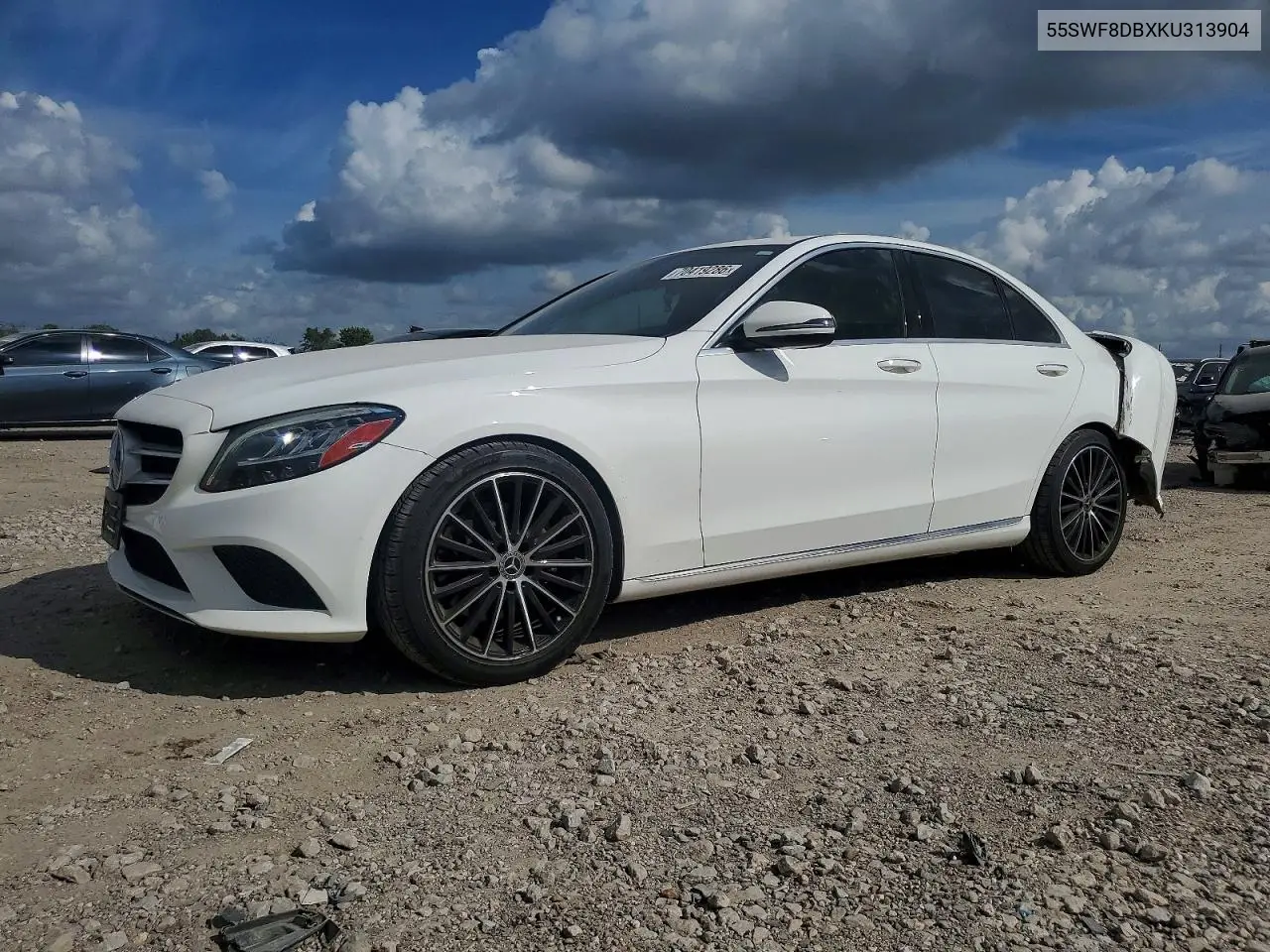 MERCEDES C-KLASSE 2019, VIN 55SWF8DBXKU313904