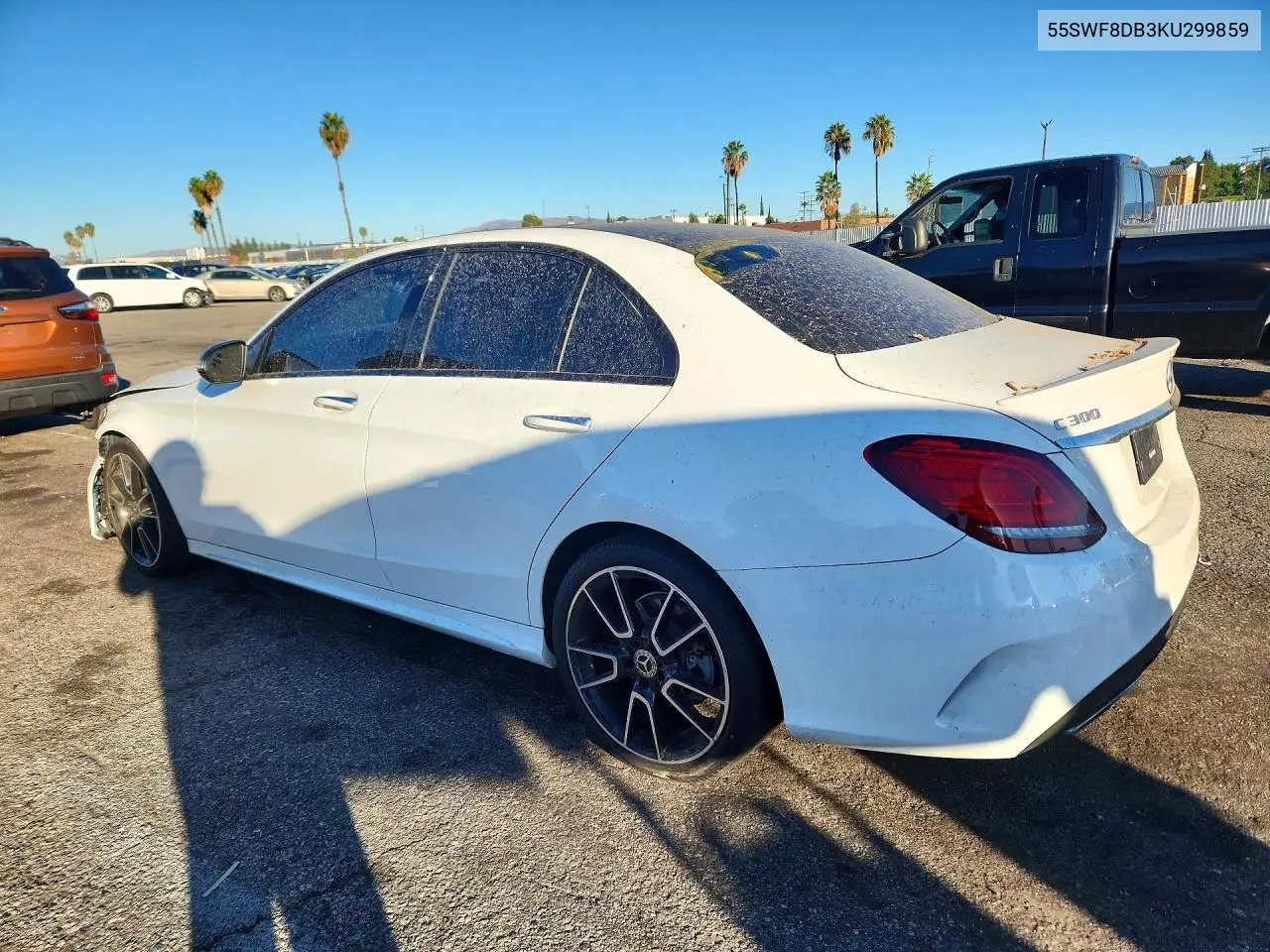 2019 MERCEDES C-KLASSE VIN 55SWF8DB3KU299859 — фото 2