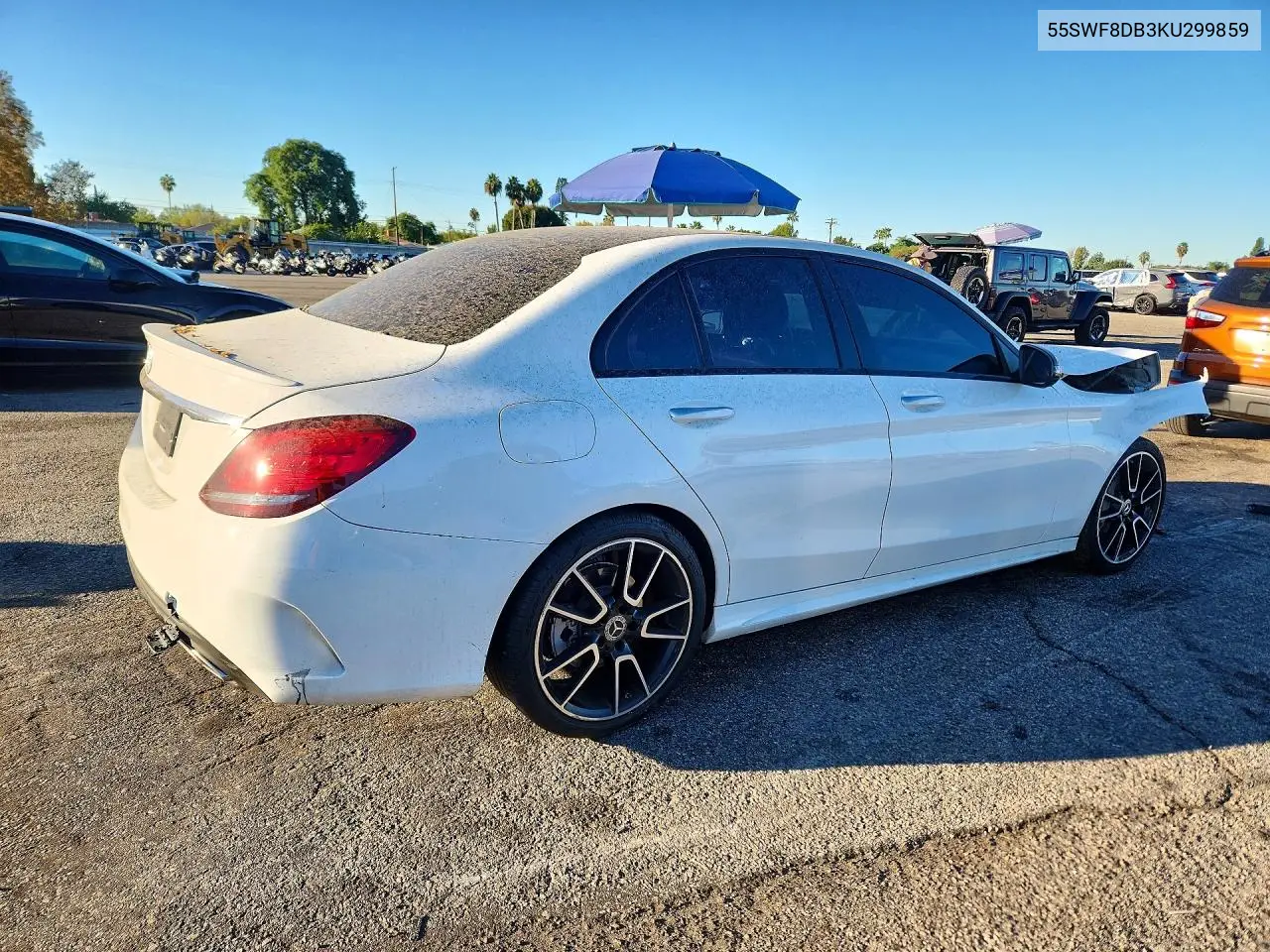2019 MERCEDES C-KLASSE VIN 55SWF8DB3KU299859 — фото 3