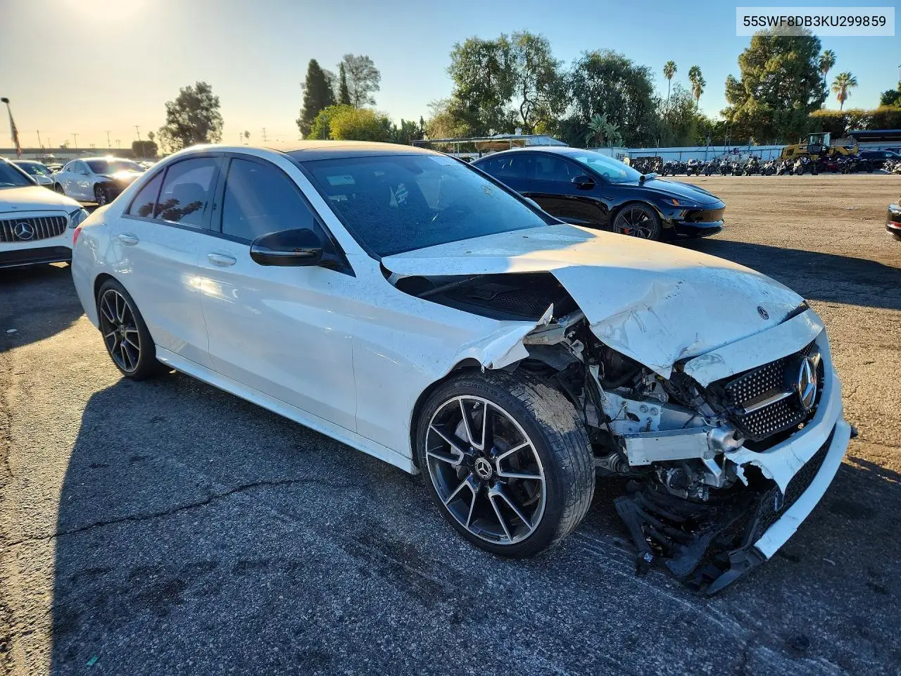 2019 MERCEDES C-KLASSE VIN 55SWF8DB3KU299859 — фото 4
