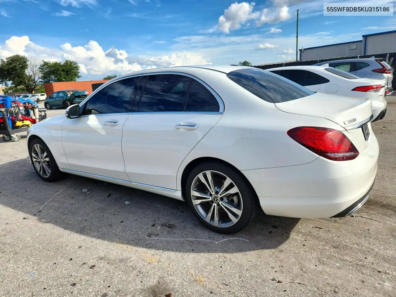 2019 MERCEDES C-KLASSE VIN 55SWF8DB5KU315186 — фото 2
