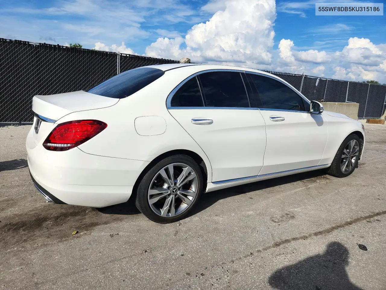 2019 MERCEDES C-KLASSE VIN 55SWF8DB5KU315186 — фото 3