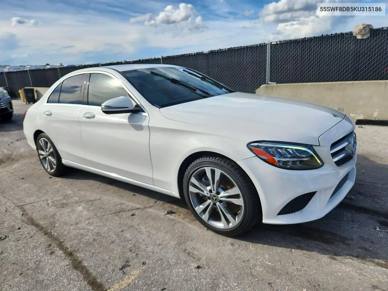 2019 MERCEDES C-KLASSE VIN 55SWF8DB5KU315186 — фото 4