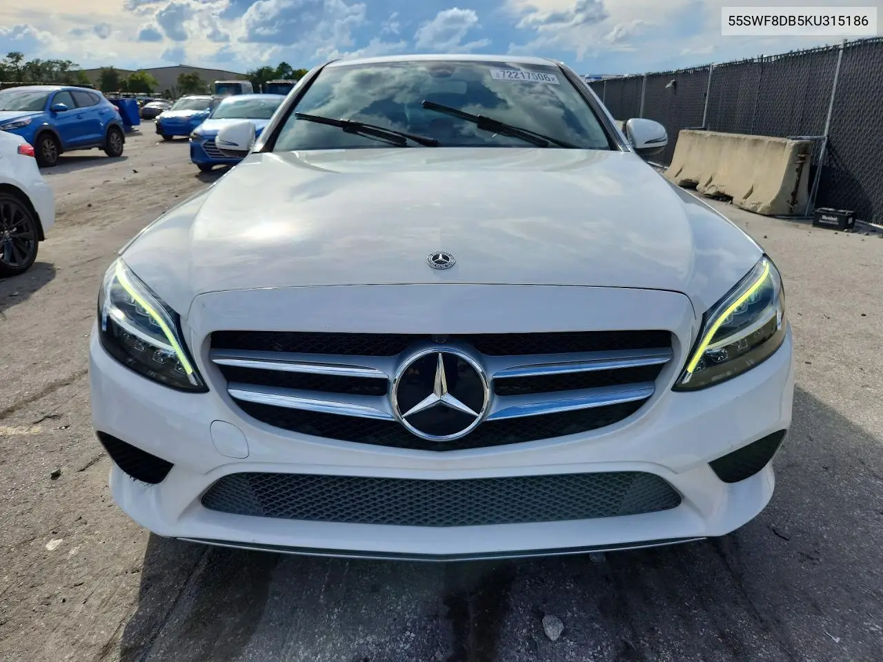 2019 MERCEDES C-KLASSE VIN 55SWF8DB5KU315186 — фото 5