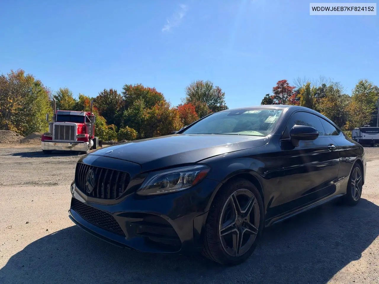 2019 MERCEDES C-KLASSE VIN WDDWJ6EB7KF824152 — фото 2