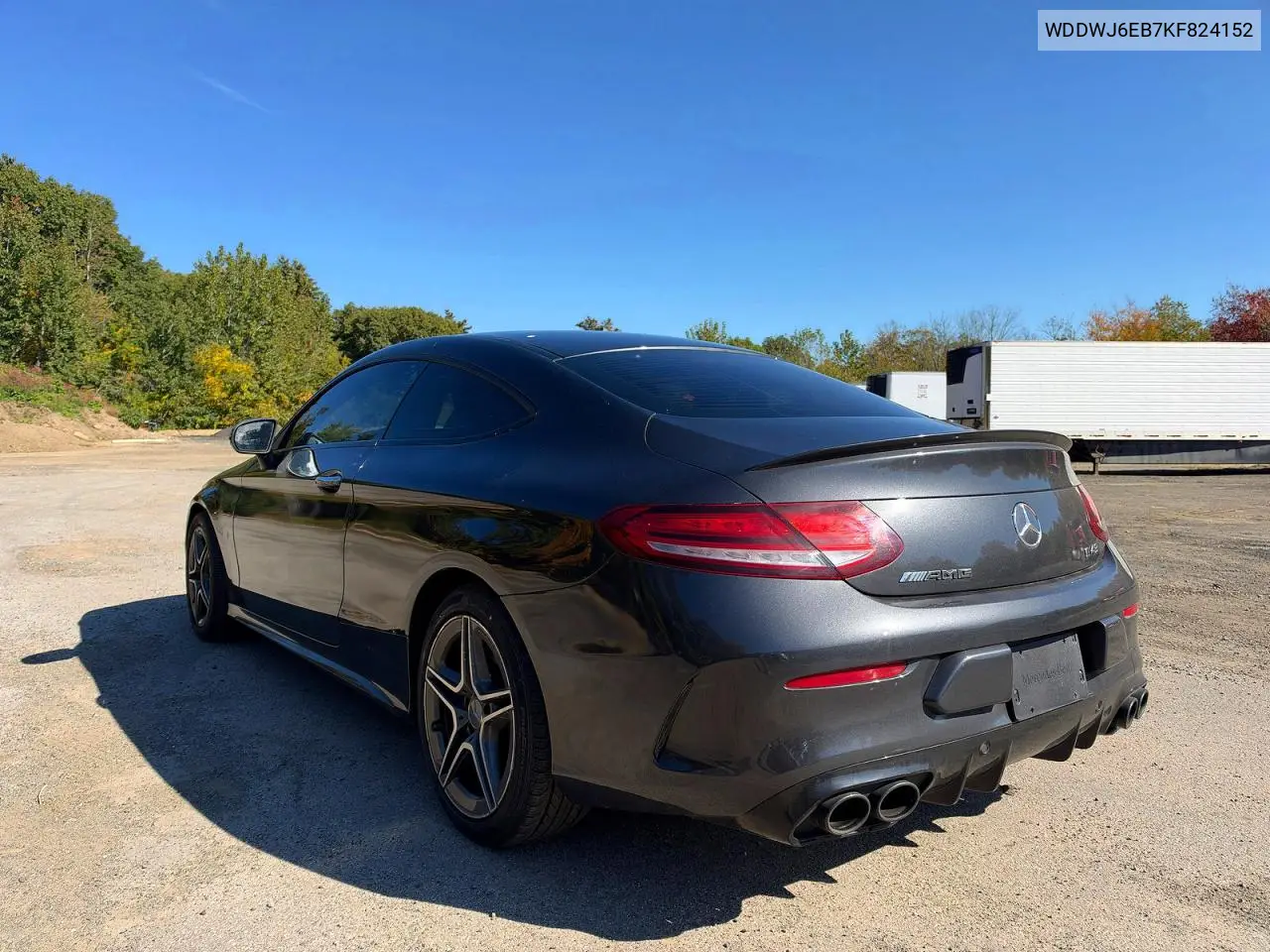 2019 MERCEDES C-KLASSE VIN WDDWJ6EB7KF824152 — фото 3