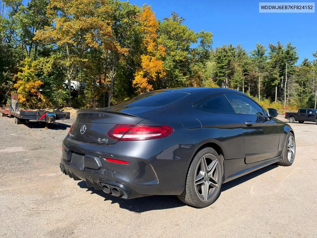 2019 MERCEDES C-KLASSE VIN WDDWJ6EB7KF824152 — фото 4