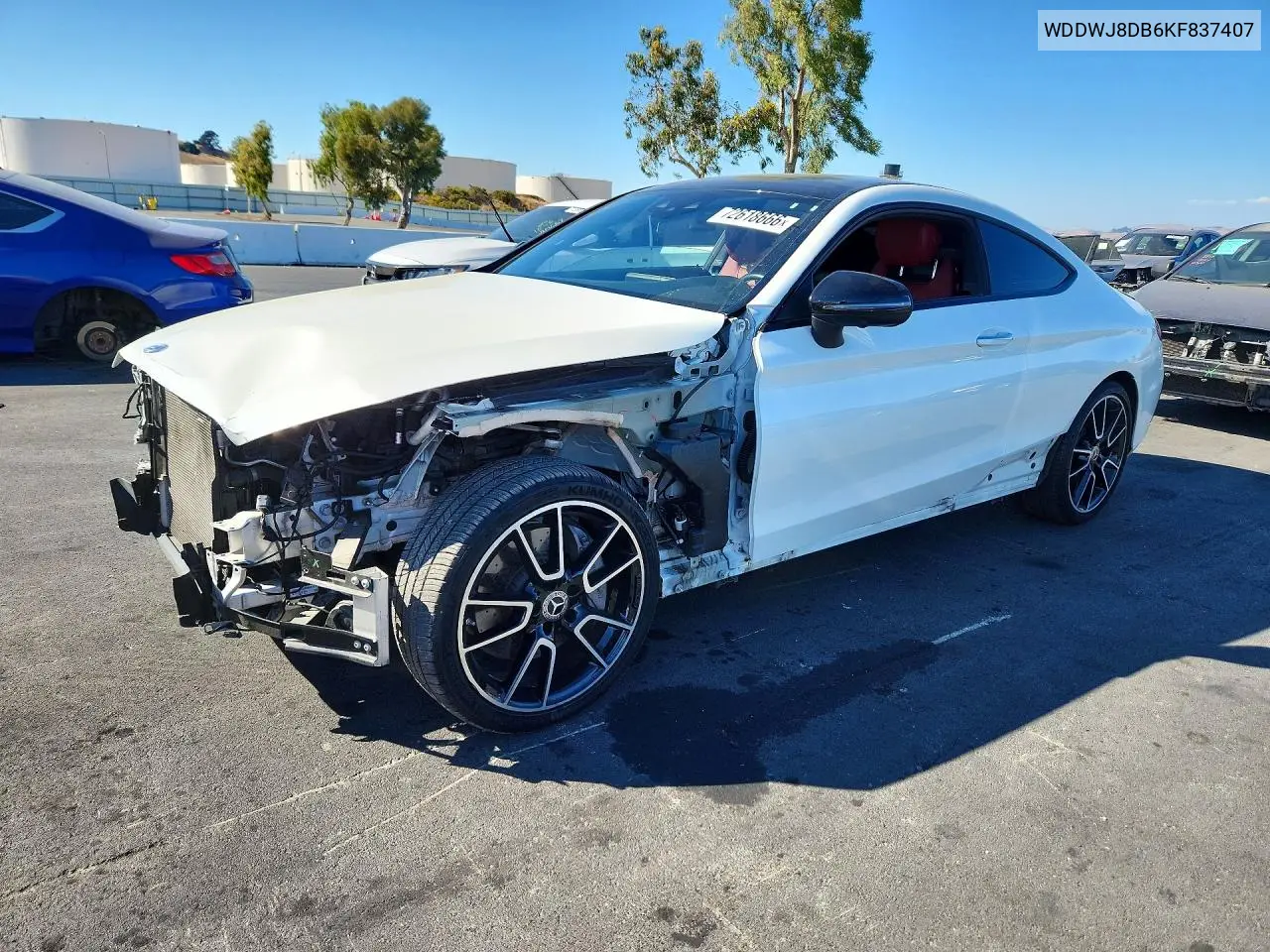 MERCEDES C-KLASSE 2019, VIN WDDWJ8DB6KF837407