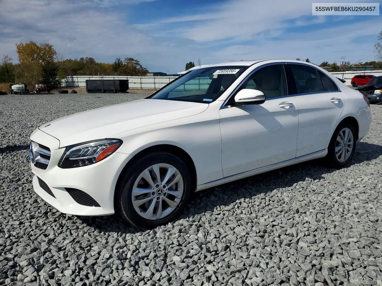 MERCEDES C-KLASSE 2019, VIN 55SWF8EB6KU290457