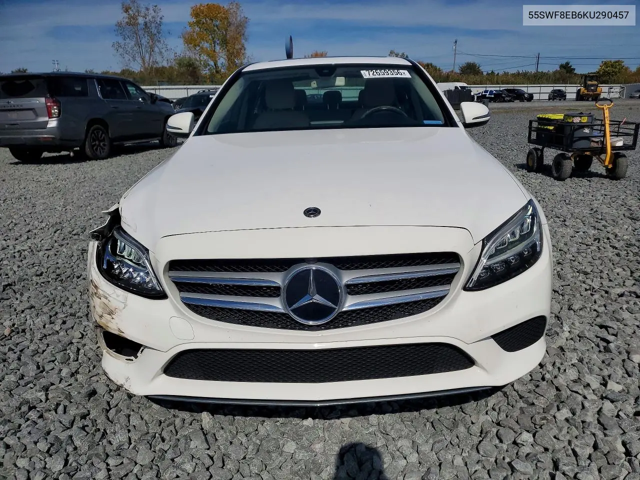 2019 MERCEDES C-KLASSE VIN 55SWF8EB6KU290457 — фото 5