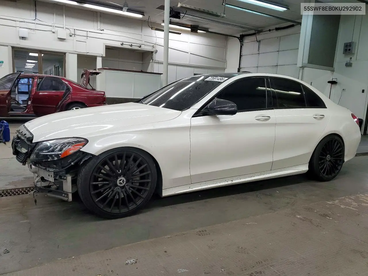 MERCEDES C-KLASSE 2019, VIN 55SWF8EB0KU292902
