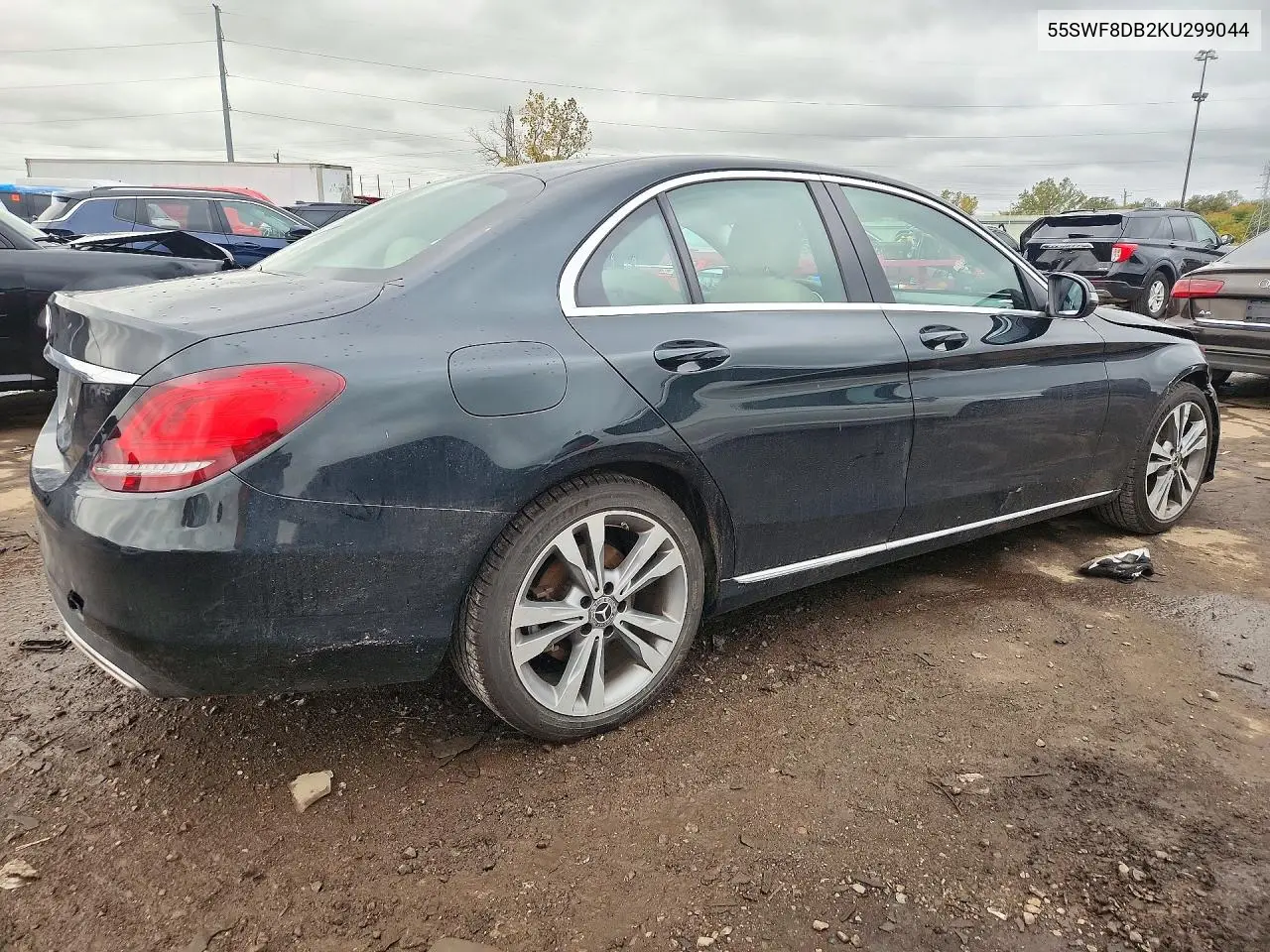2019 MERCEDES C-KLASSE VIN 55SWF8DB2KU299044 — фото 3