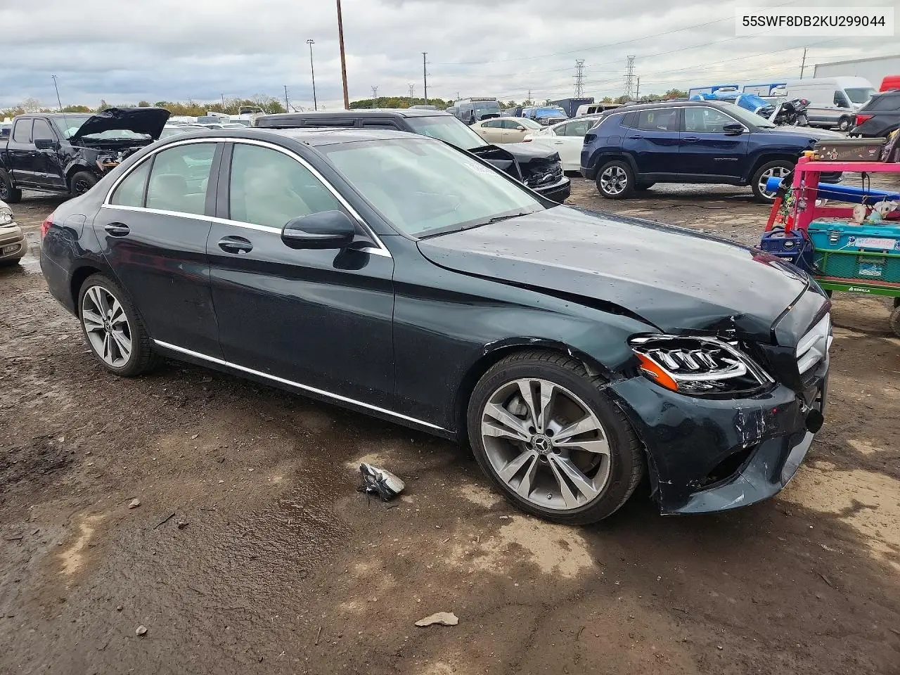 2019 MERCEDES C-KLASSE VIN 55SWF8DB2KU299044 — фото 4