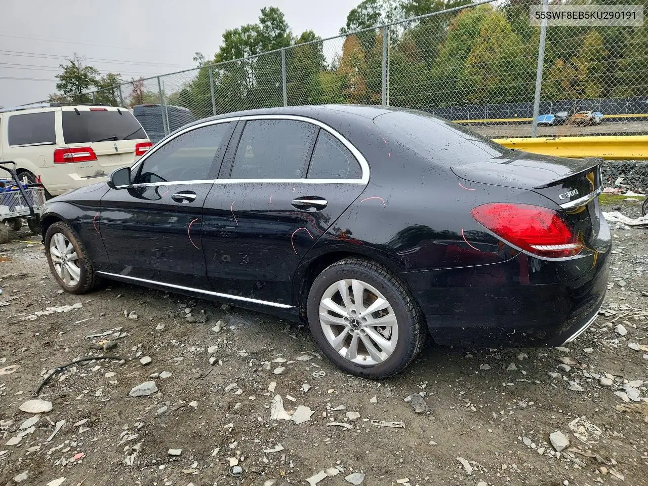 2019 MERCEDES C-KLASSE VIN 55SWF8EB5KU290191 — фото 2
