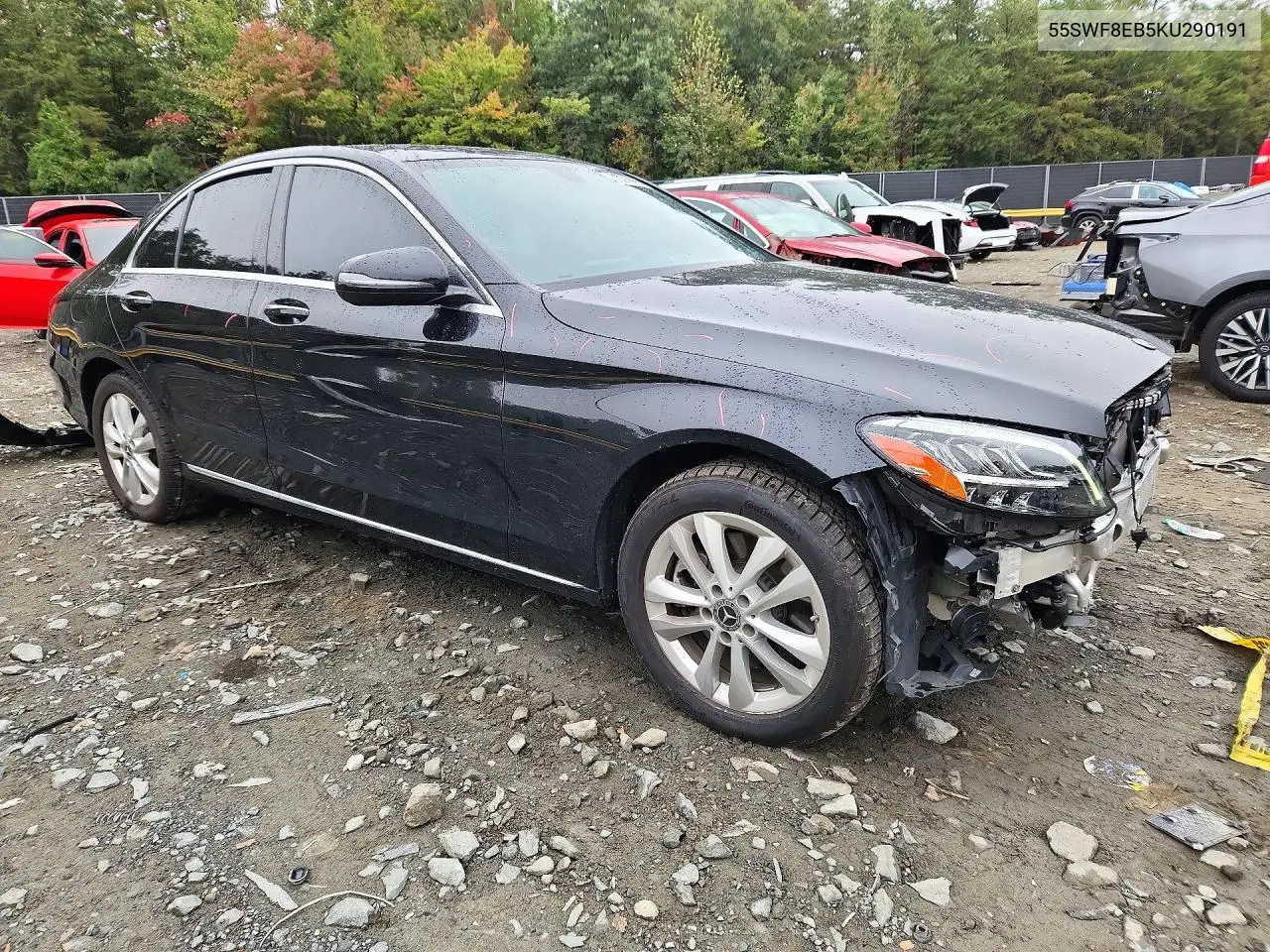 2019 MERCEDES C-KLASSE VIN 55SWF8EB5KU290191 — фото 4