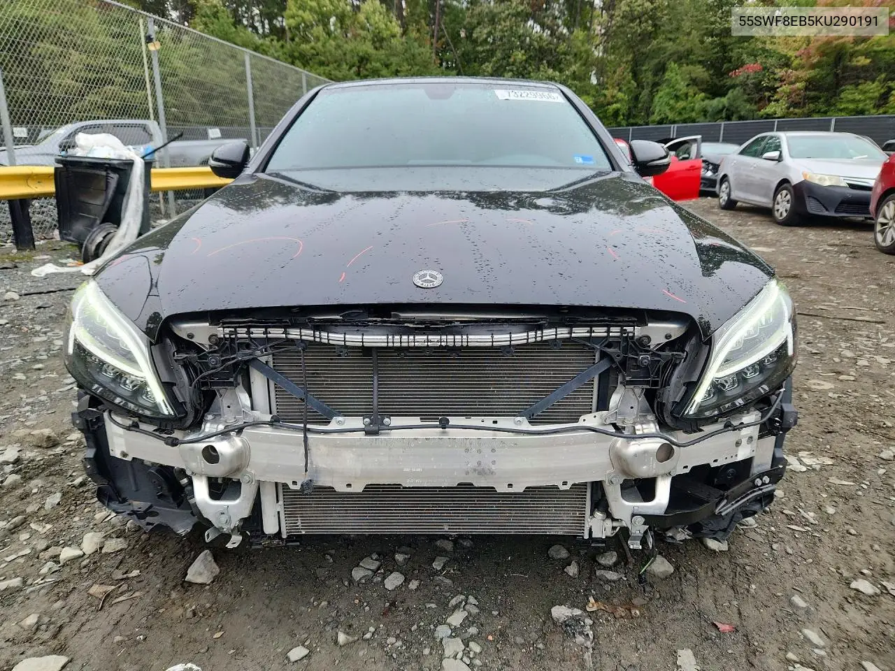 2019 MERCEDES C-KLASSE VIN 55SWF8EB5KU290191 — фото 5