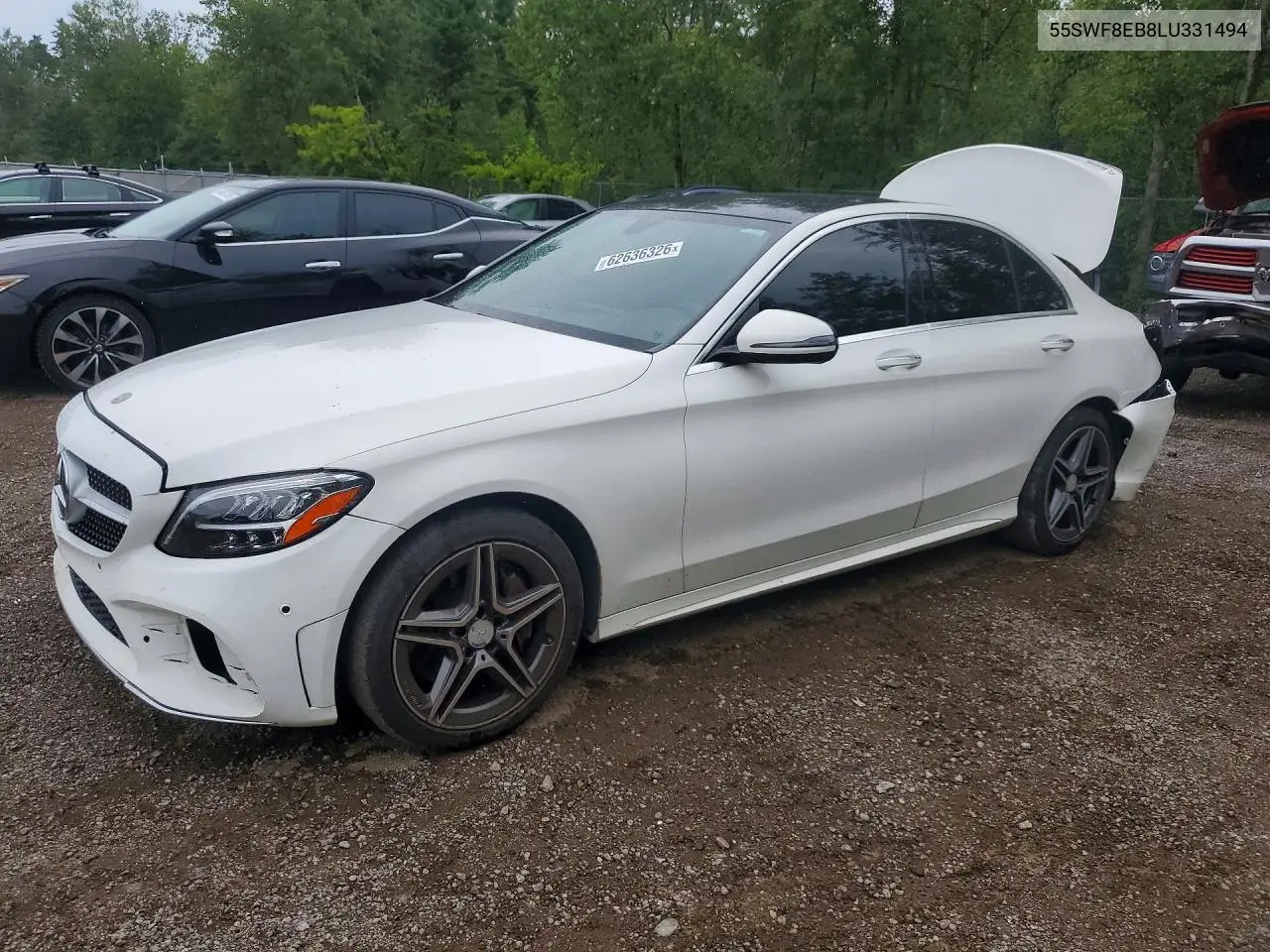 MERCEDES C-KLASSE 2020, VIN 55SWF8EB8LU331494