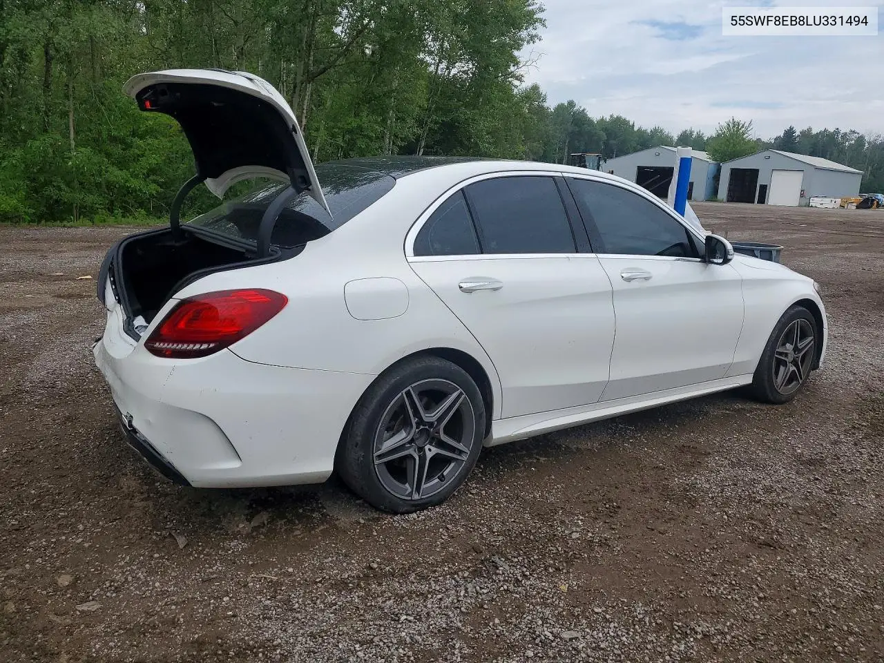 2020 MERCEDES C-KLASSE VIN 55SWF8EB8LU331494 — фото 3