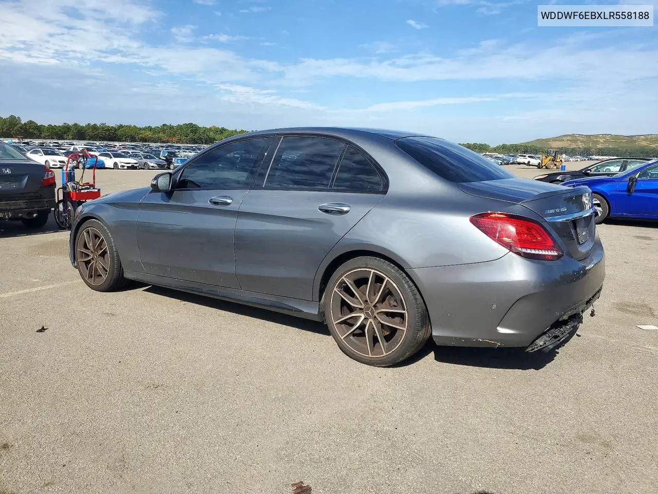 2020 MERCEDES C-KLASSE VIN WDDWF6EBXLR558188 — фото 2