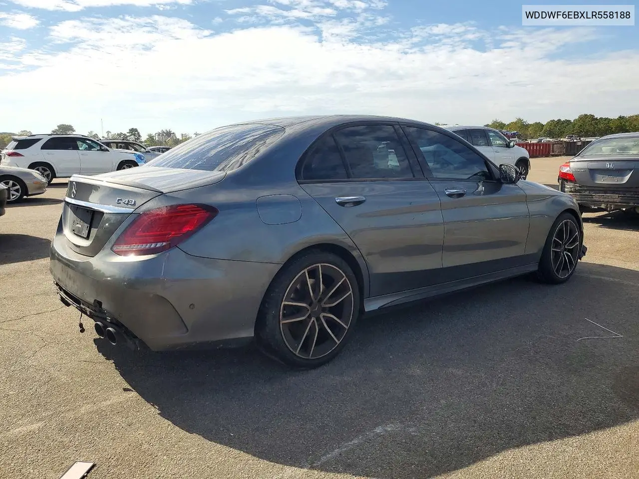 2020 MERCEDES C-KLASSE VIN WDDWF6EBXLR558188 — фото 3