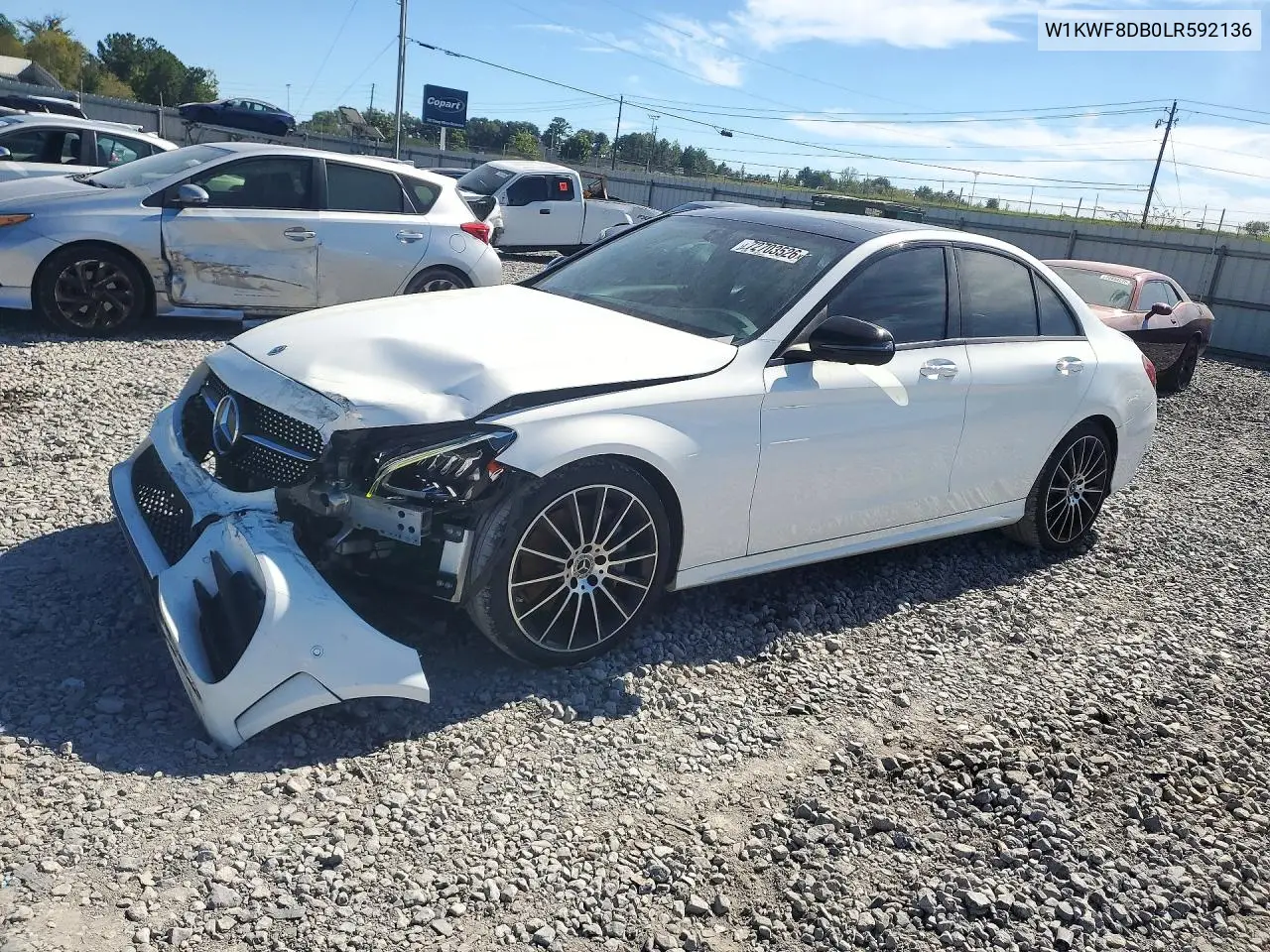 MERCEDES C-KLASSE 2020, VIN W1KWF8DB0LR592136