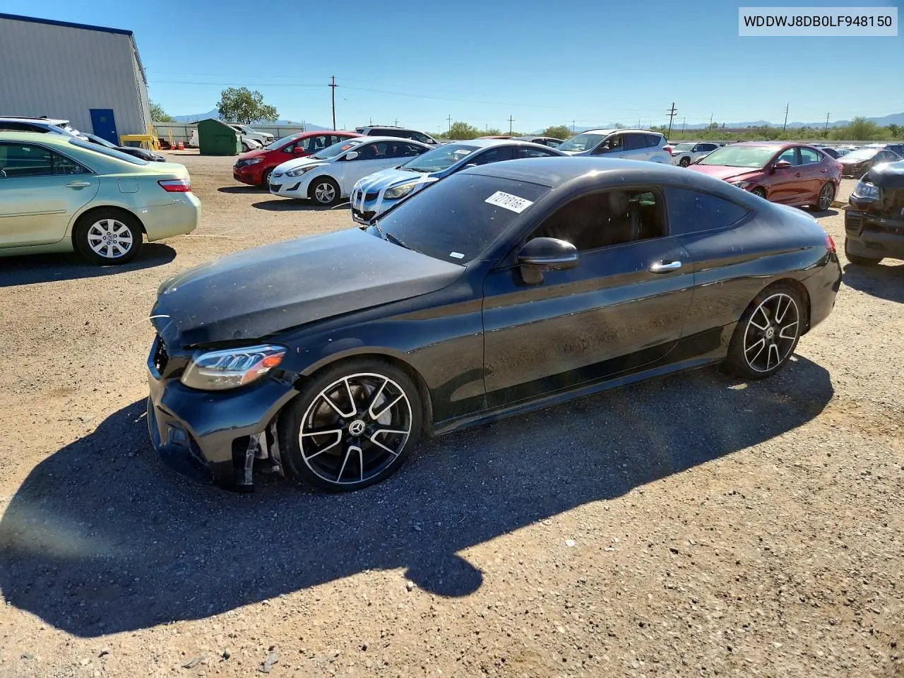 MERCEDES C-KLASSE 2020, VIN WDDWJ8DB0LF948150