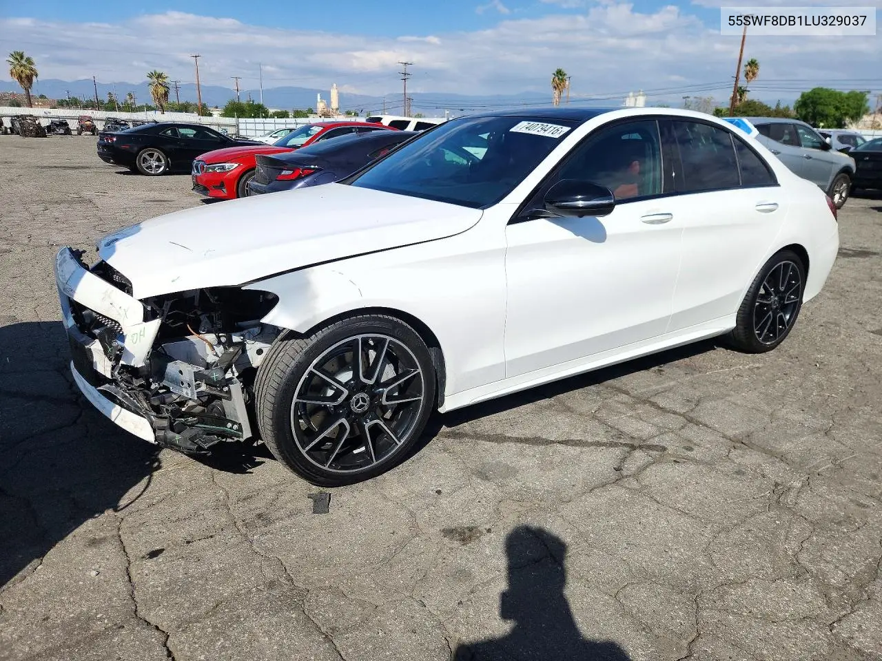 MERCEDES C-KLASSE 2020, VIN 55SWF8DB1LU329037