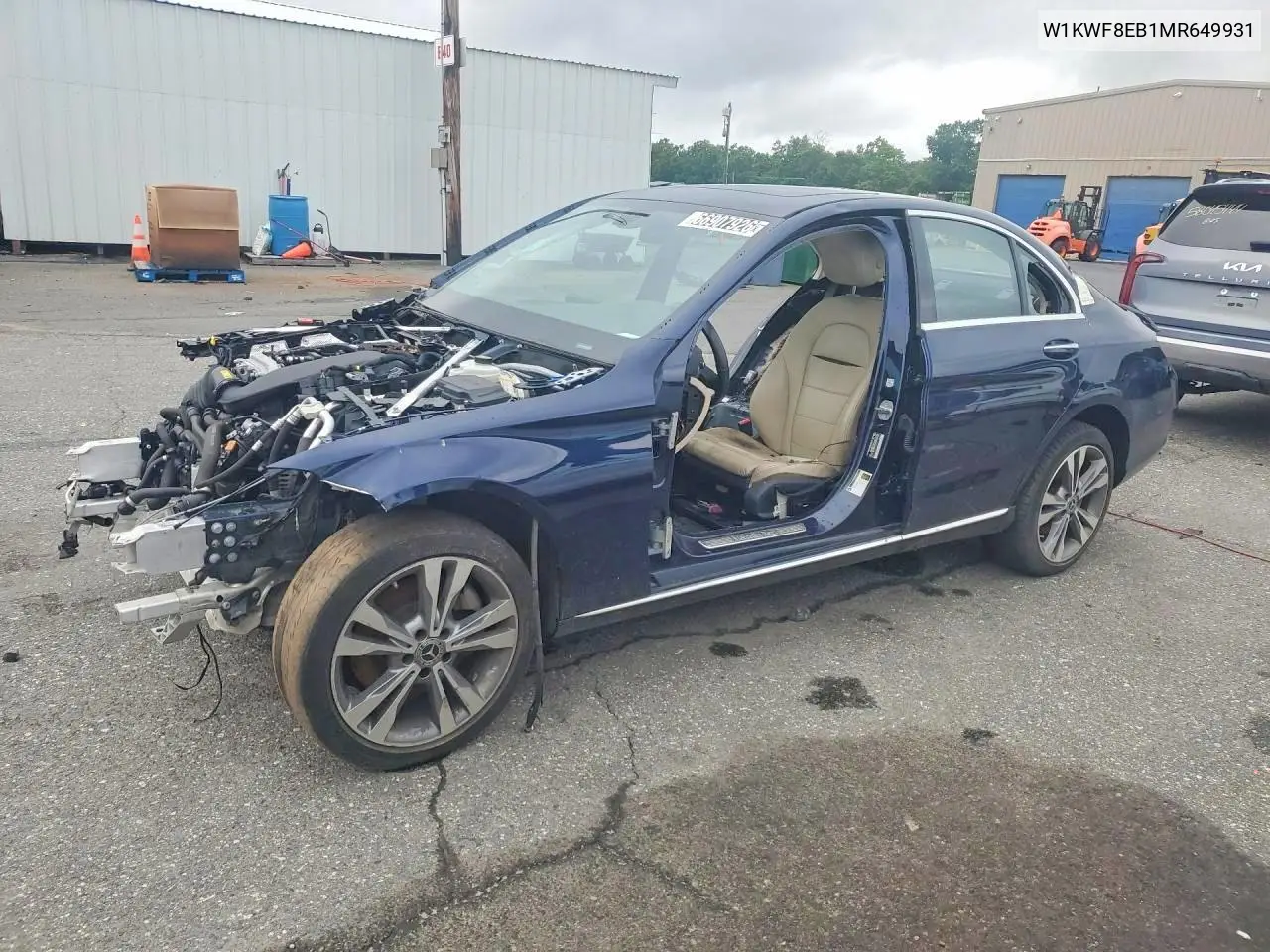 MERCEDES C-KLASSE 2021, VIN W1KWF8EB1MR649931