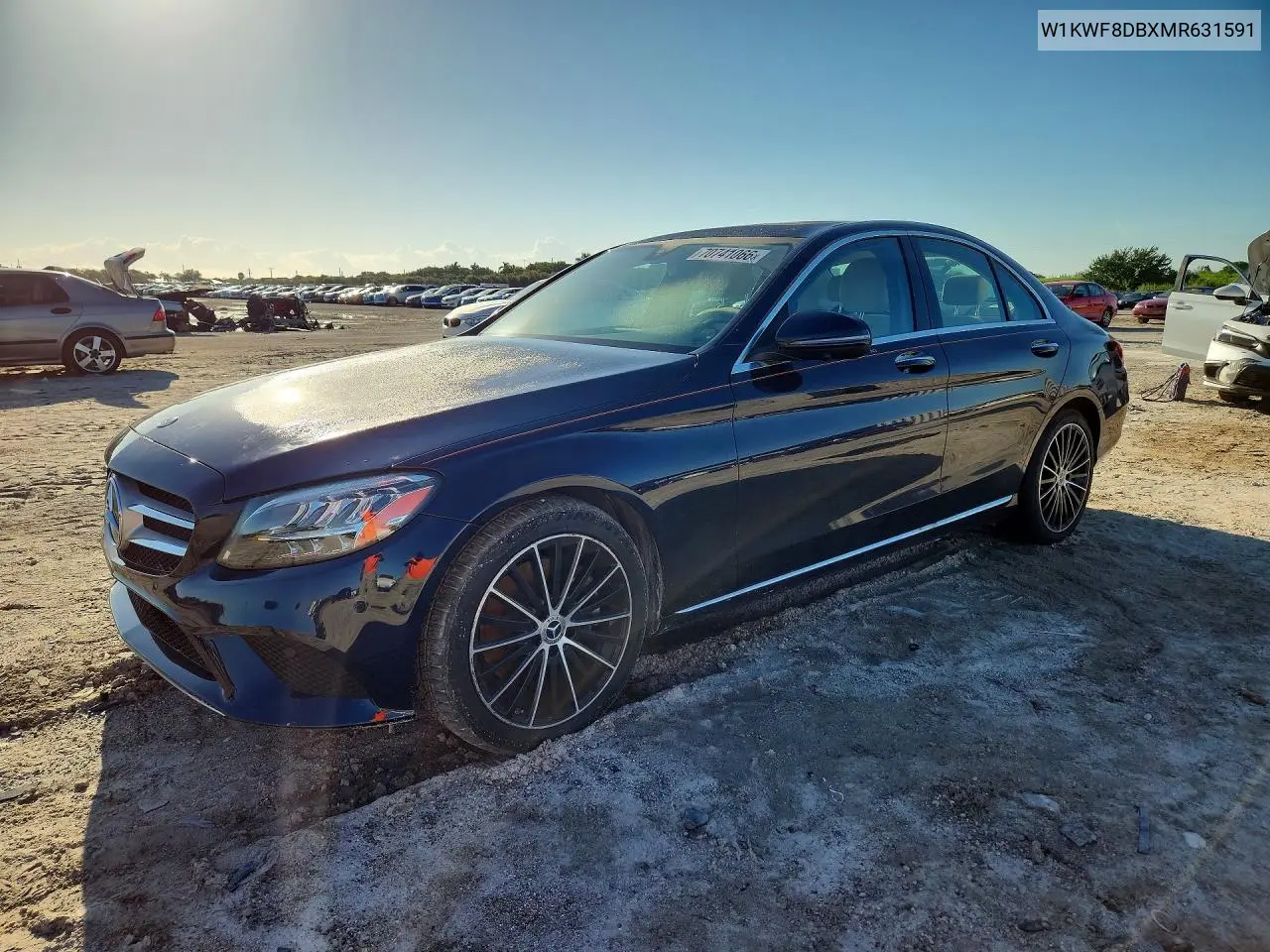 MERCEDES C-KLASSE 2021, VIN W1KWF8DBXMR631591