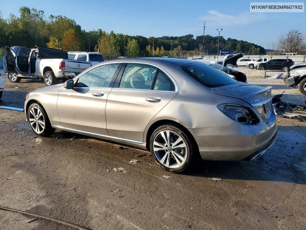 2021 MERCEDES C-KLASSE VIN W1KWF8EB2MR607932 — фото 2