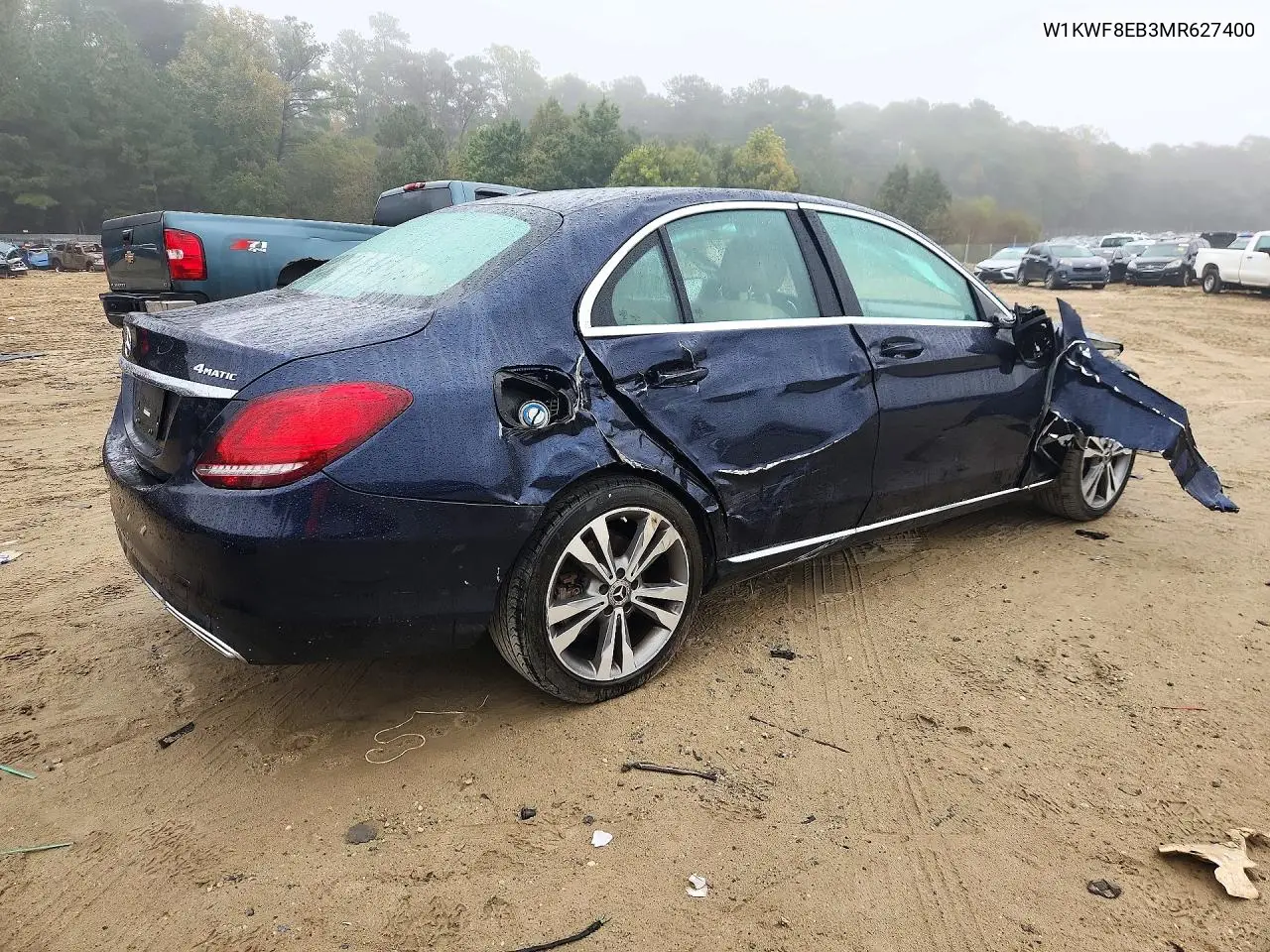 2021 MERCEDES C-KLASSE VIN W1KWF8EB3MR627400 — фото 3