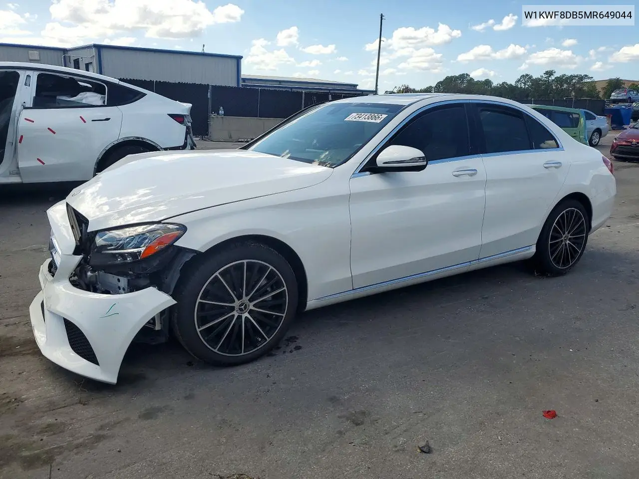 MERCEDES C-KLASSE 2021, VIN W1KWF8DB5MR649044