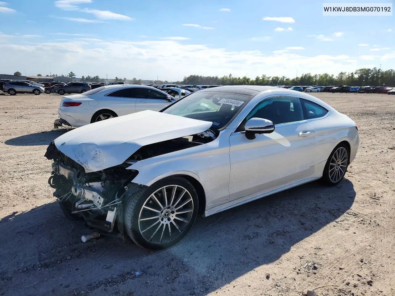 MERCEDES C-KLASSE 2021, VIN W1KWJ8DB3MG070192