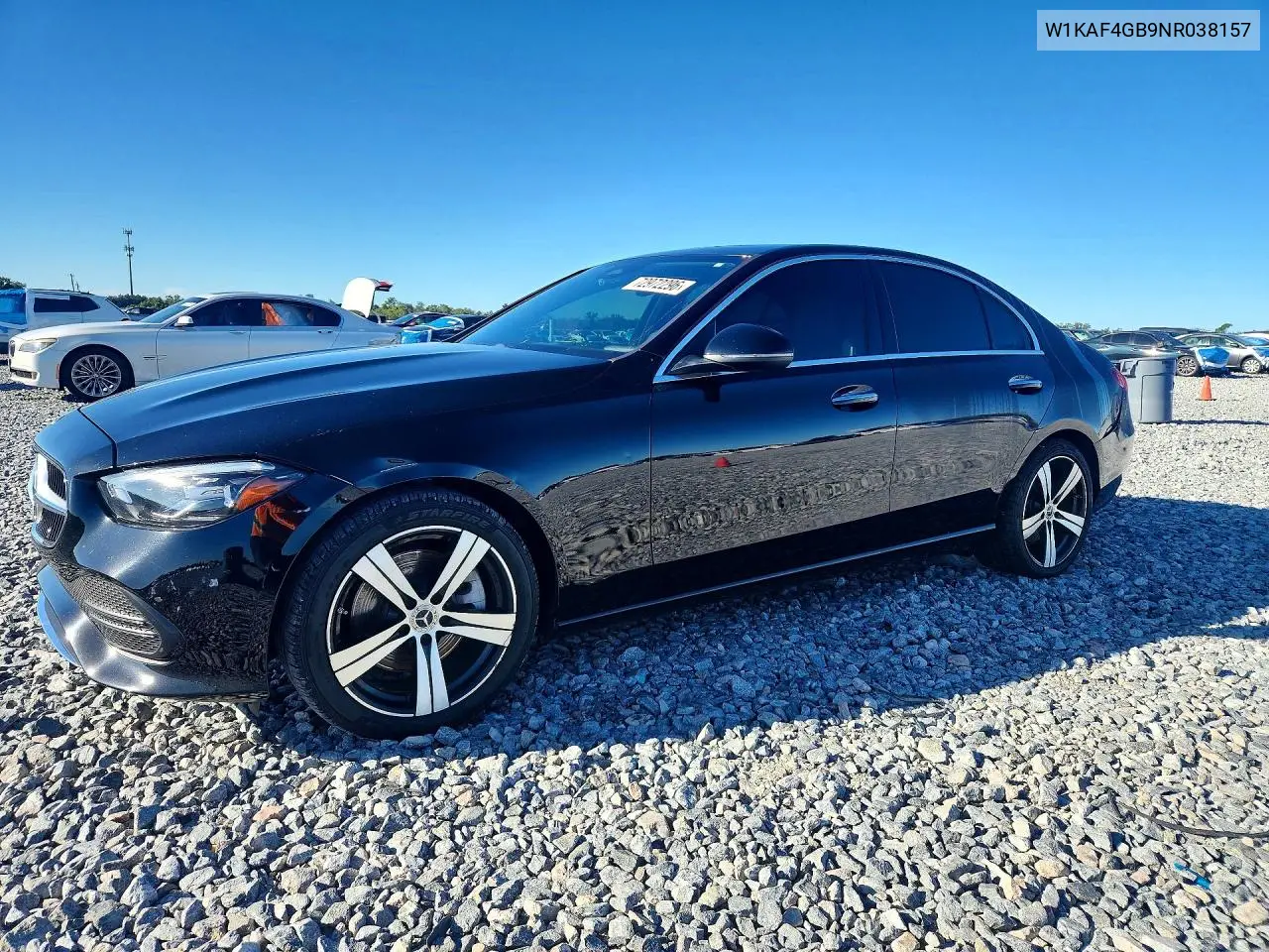 MERCEDES C-KLASSE 2022, VIN W1KAF4GB9NR038157