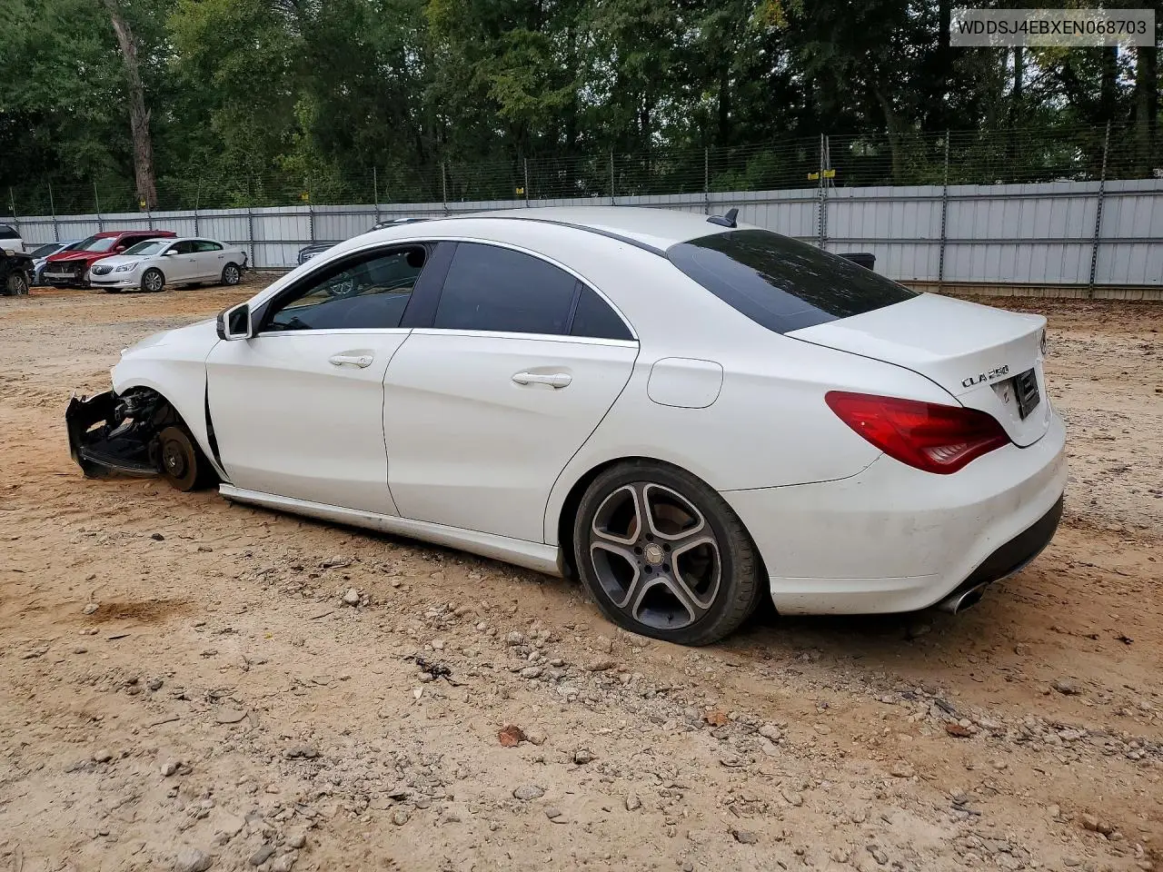 2014 MERCEDES CLA-KLASSE VIN WDDSJ4EBXEN068703 — фото 2