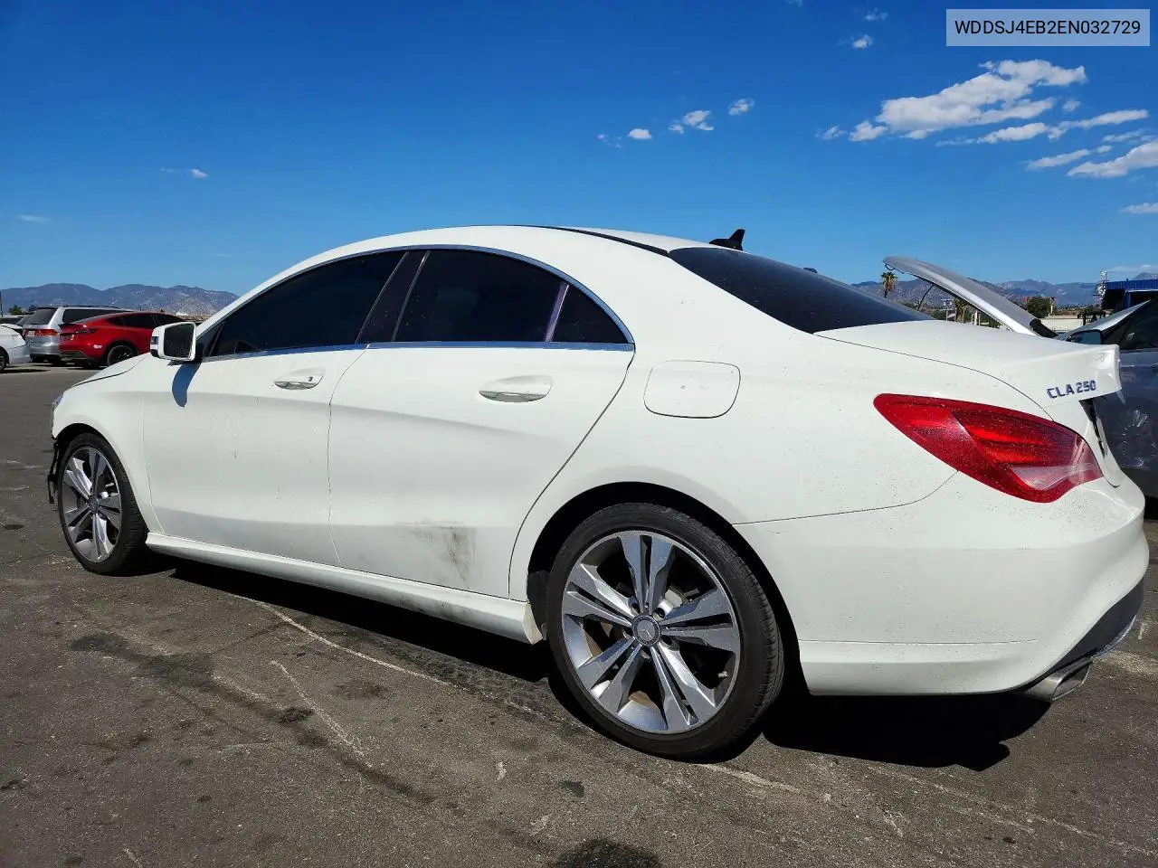 2014 MERCEDES CLA-KLASSE VIN WDDSJ4EB2EN032729 — фото 2