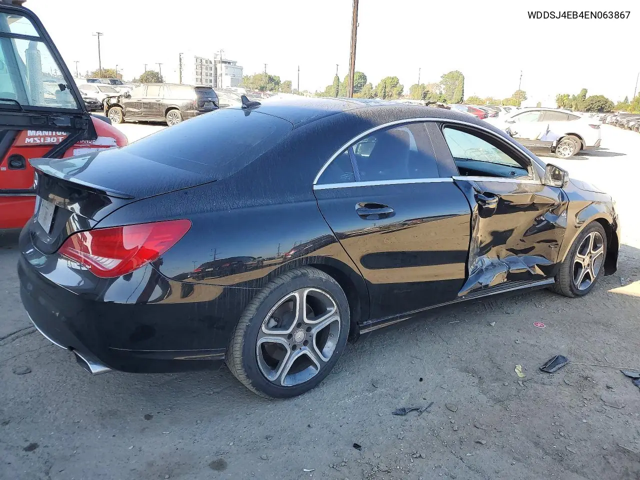 2014 MERCEDES CLA-KLASSE VIN WDDSJ4EB4EN063867 — фото 3
