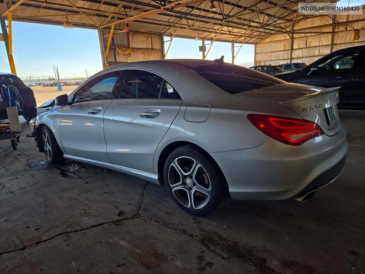 2014 MERCEDES CLA-KLASSE VIN WDDSJ4EB9EN160420 — фото 2