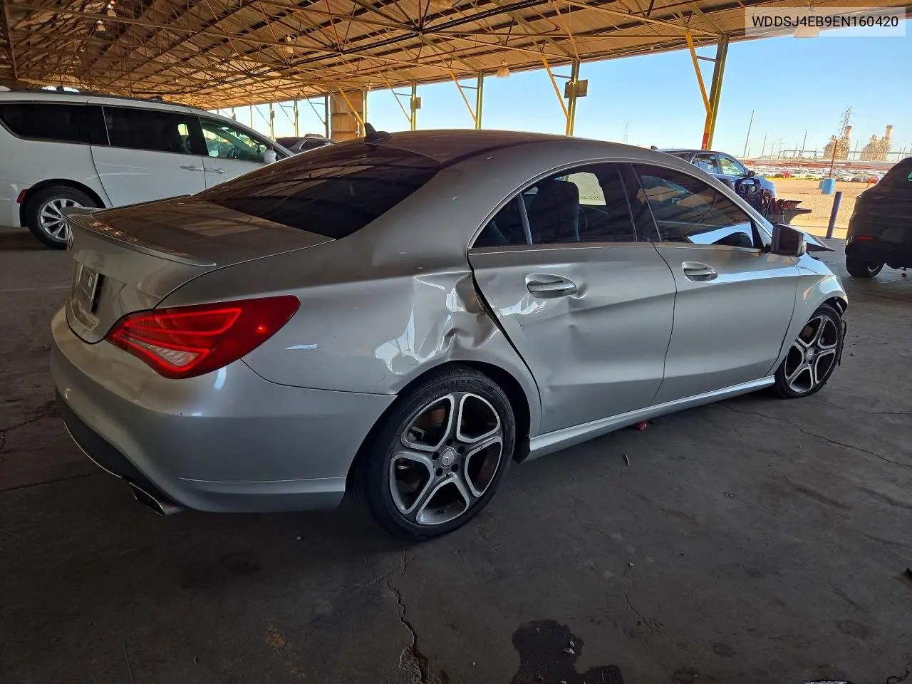 2014 MERCEDES CLA-KLASSE VIN WDDSJ4EB9EN160420 — фото 3