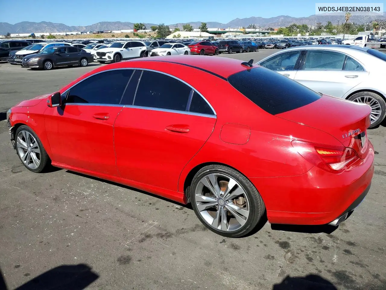 2014 MERCEDES CLA-KLASSE VIN WDDSJ4EB2EN038143 — фото 2