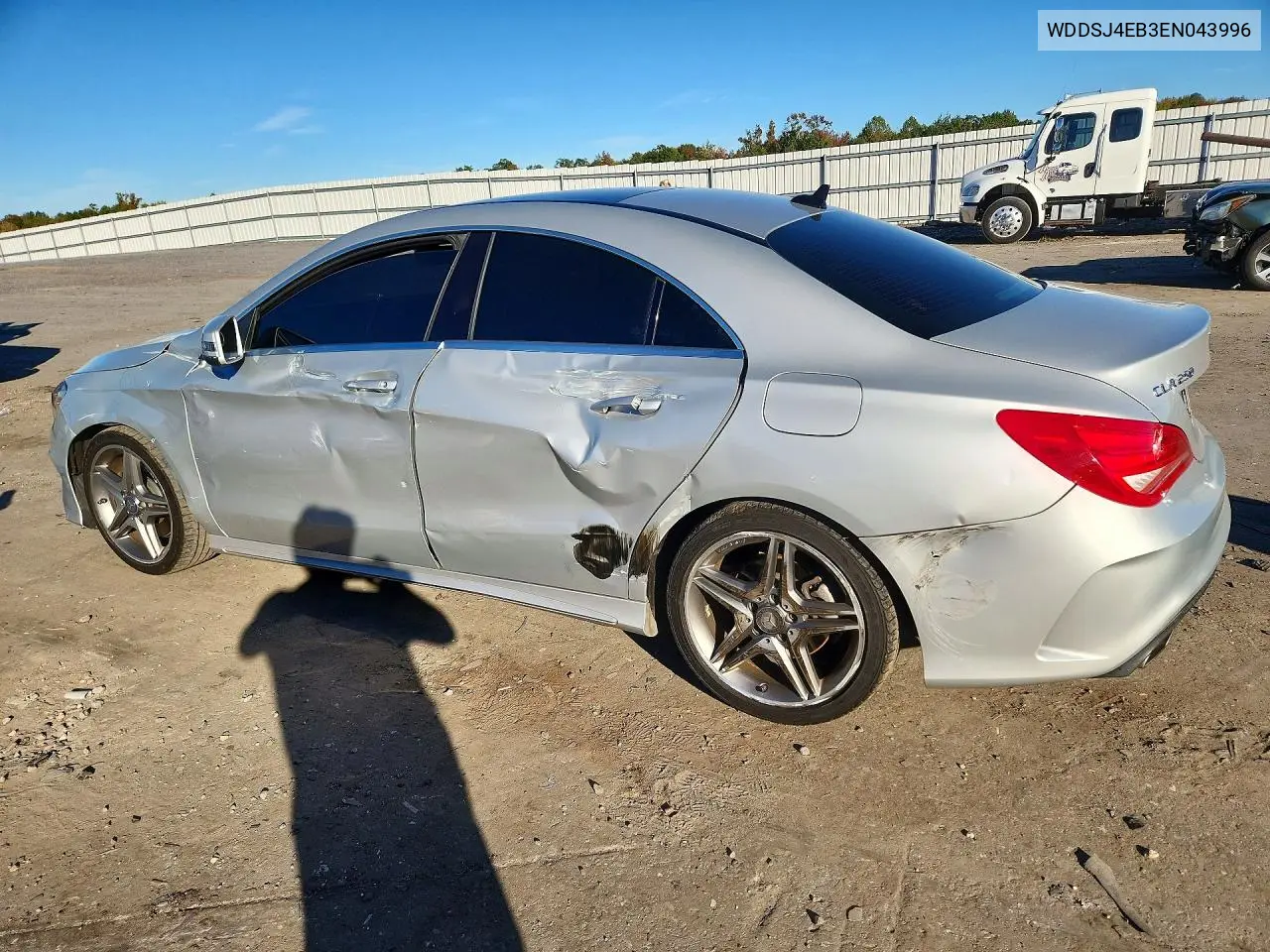2014 MERCEDES CLA-KLASSE VIN WDDSJ4EB3EN043996 — фото 2