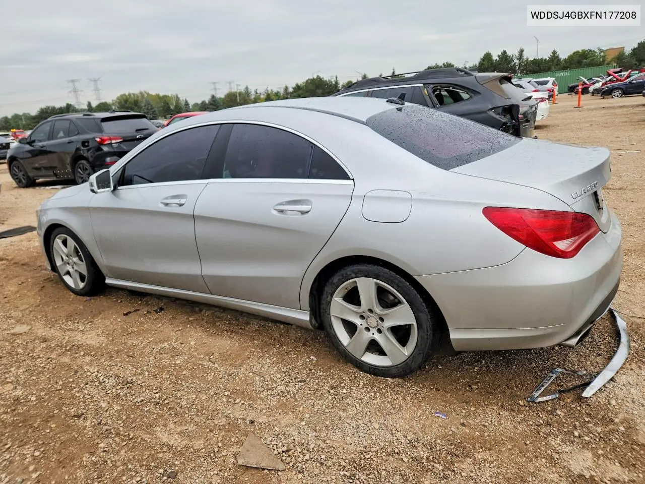2015 MERCEDES CLA-KLASSE VIN WDDSJ4GBXFN177208 — фото 2