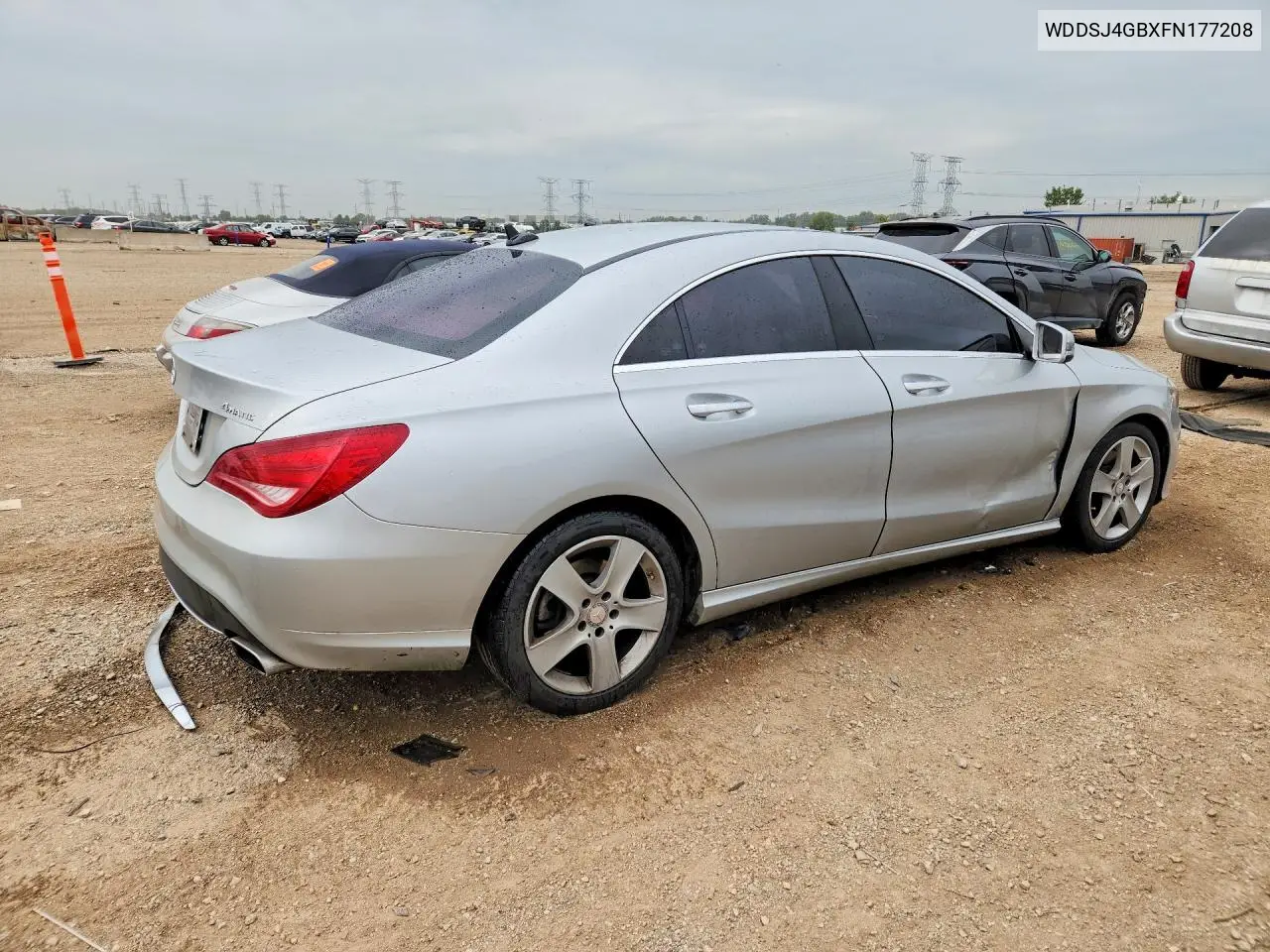 2015 MERCEDES CLA-KLASSE VIN WDDSJ4GBXFN177208 — фото 3