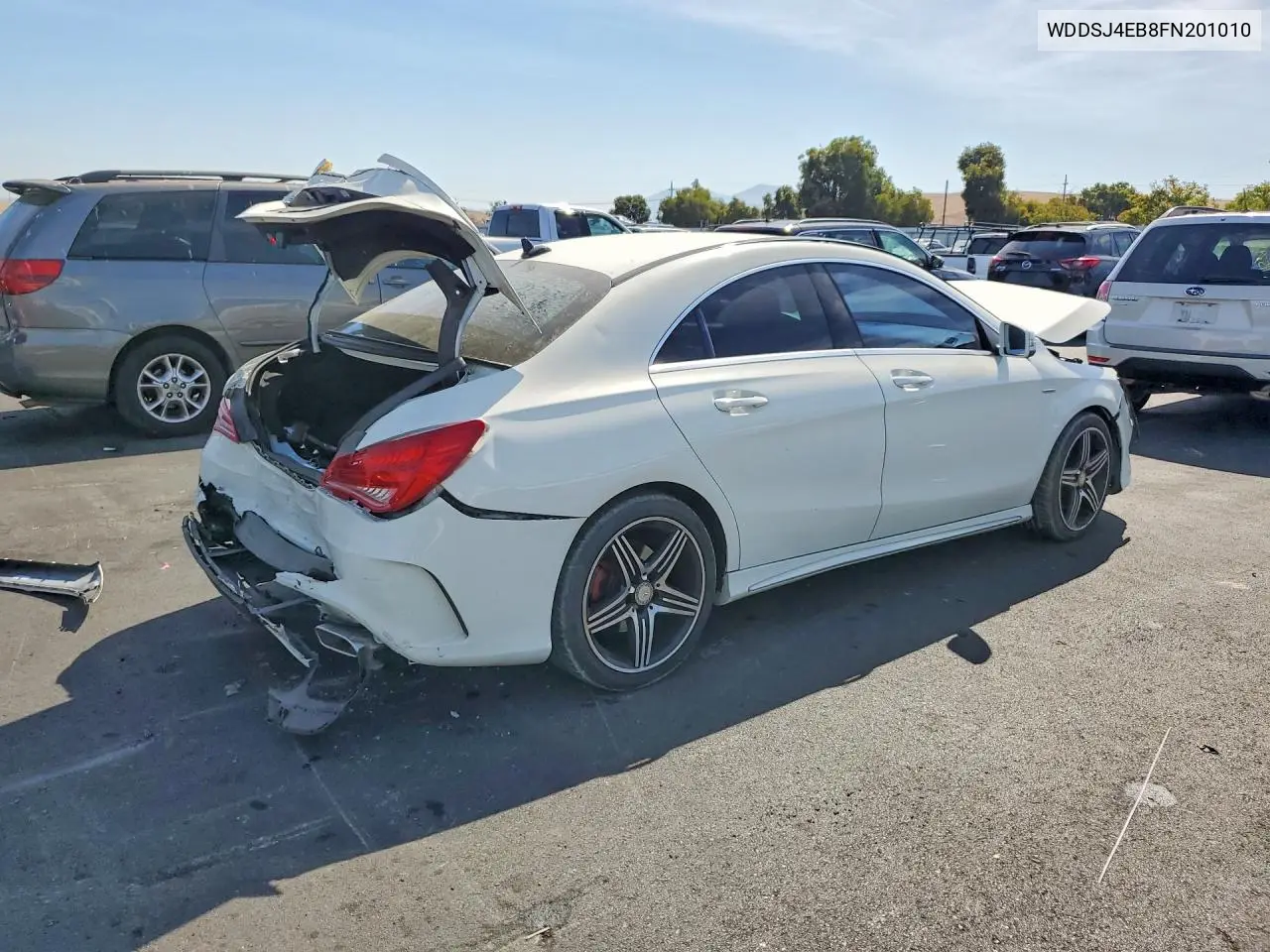 2015 MERCEDES CLA-KLASSE VIN WDDSJ4EB8FN201010 — фото 3