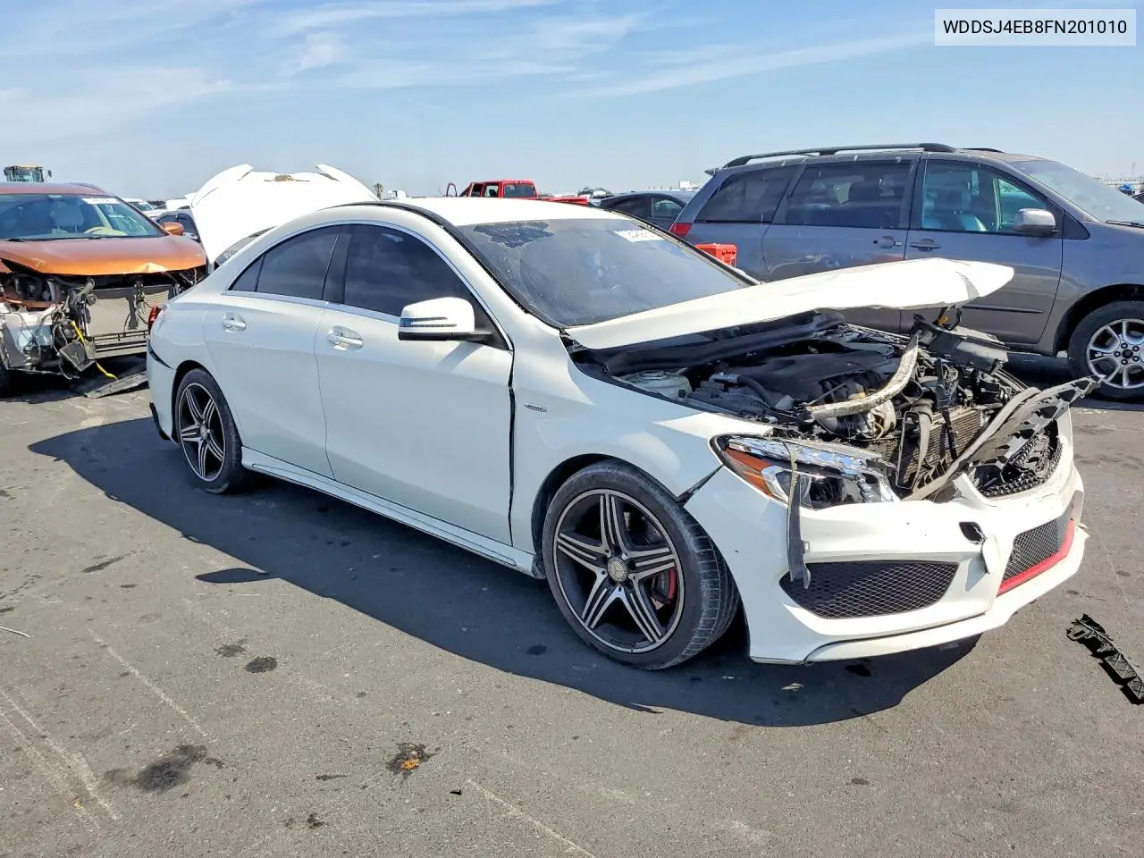 2015 MERCEDES CLA-KLASSE VIN WDDSJ4EB8FN201010 — фото 4
